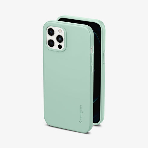 ACS01612 - iPhone 12 Pro Max Case Thin Fit in black showing the back